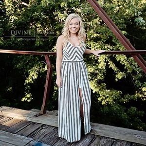 High low romper